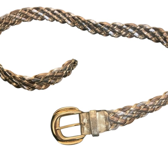 Vintage Gold and Silver Belt- Braided